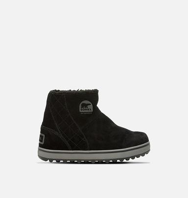 Sorel Glacy Womens Boots Black - Winter Boots NZ3510249